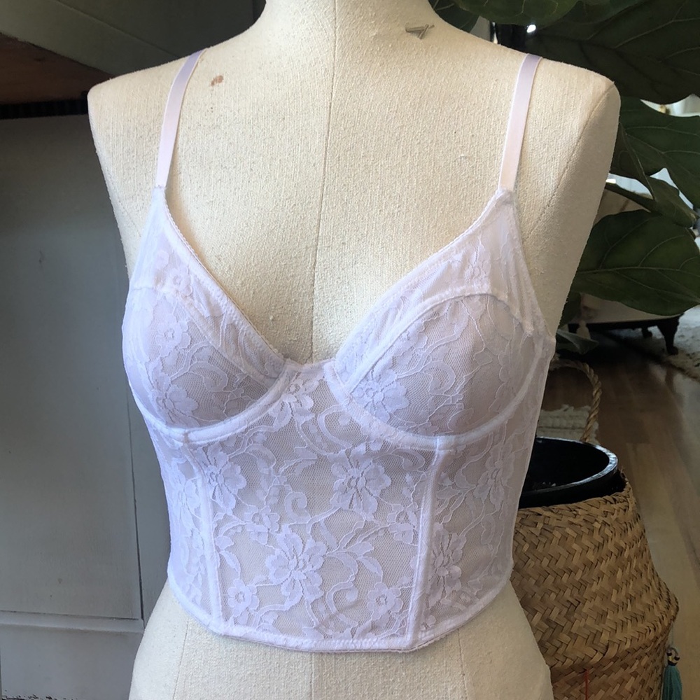 White Lace Bustier